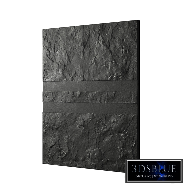 Black decorative panel