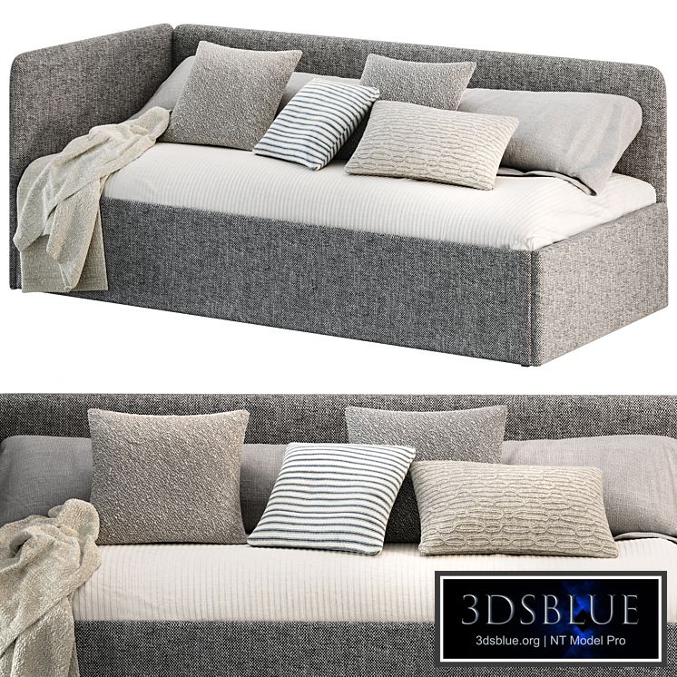 Sofa bed Rafael gray matting from Romack Möbel