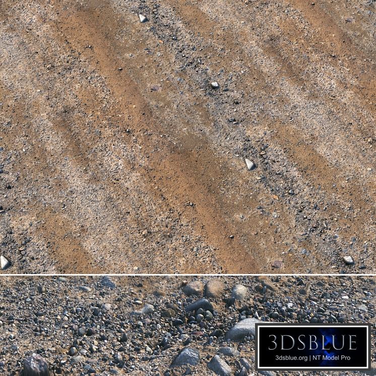 Ground material with stones 04