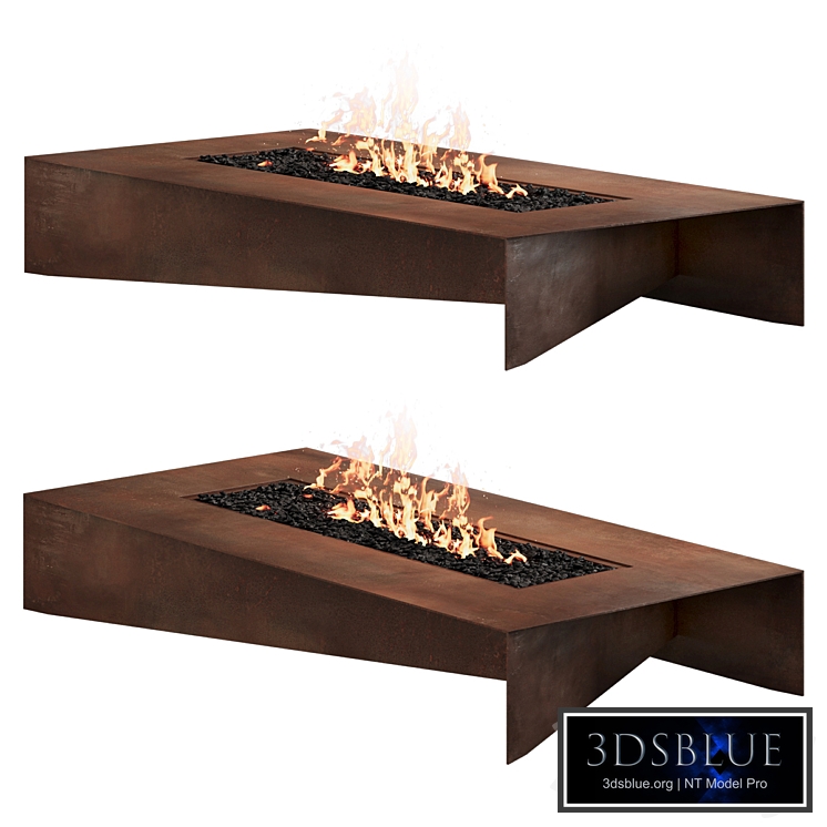 Fold 72 Modern Fire Table by Paloform