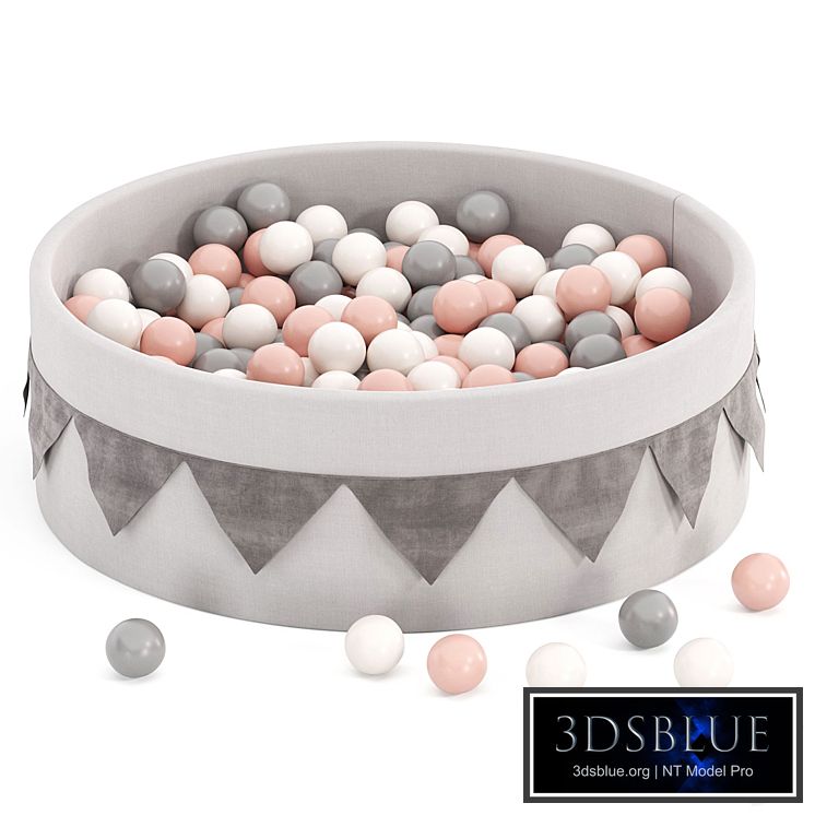 Dry pool with garland 200 balls