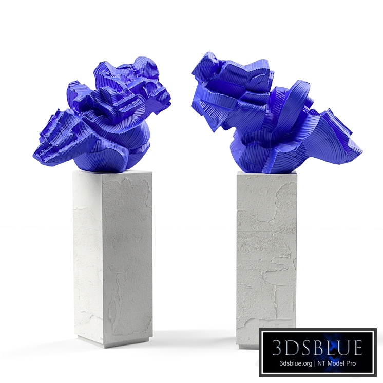 Cubist abstract modern sculpture