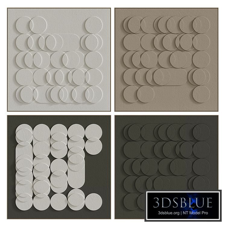 Decorative set of art paintings #79