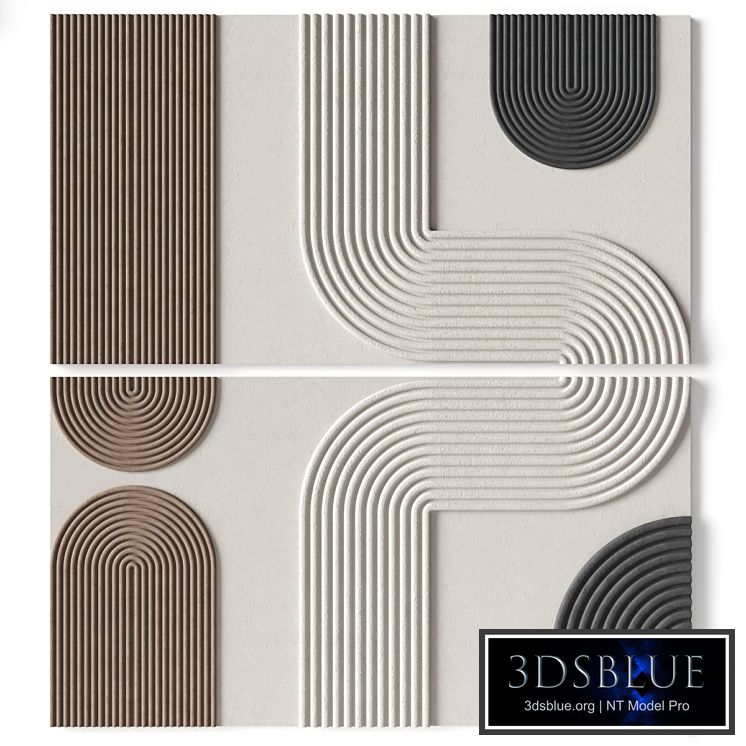 Relief artwork 39 - 3d art wall decor - Panel