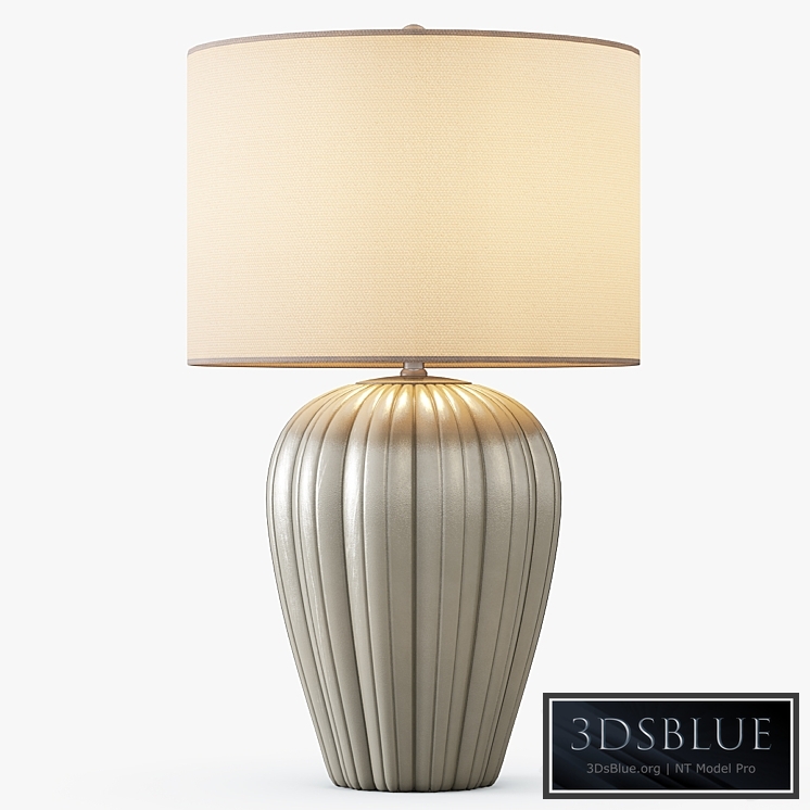 Gray Brown Ceramic Table Lamp