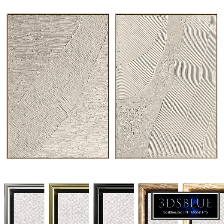 Plaster Two Photo Frame D-540