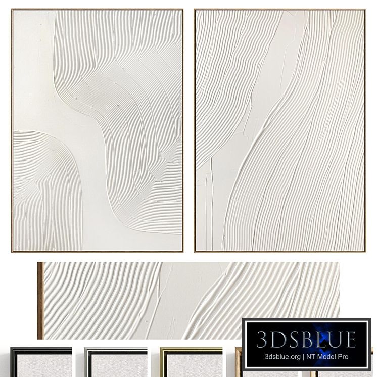 Plaster Two Photo Frame D-538