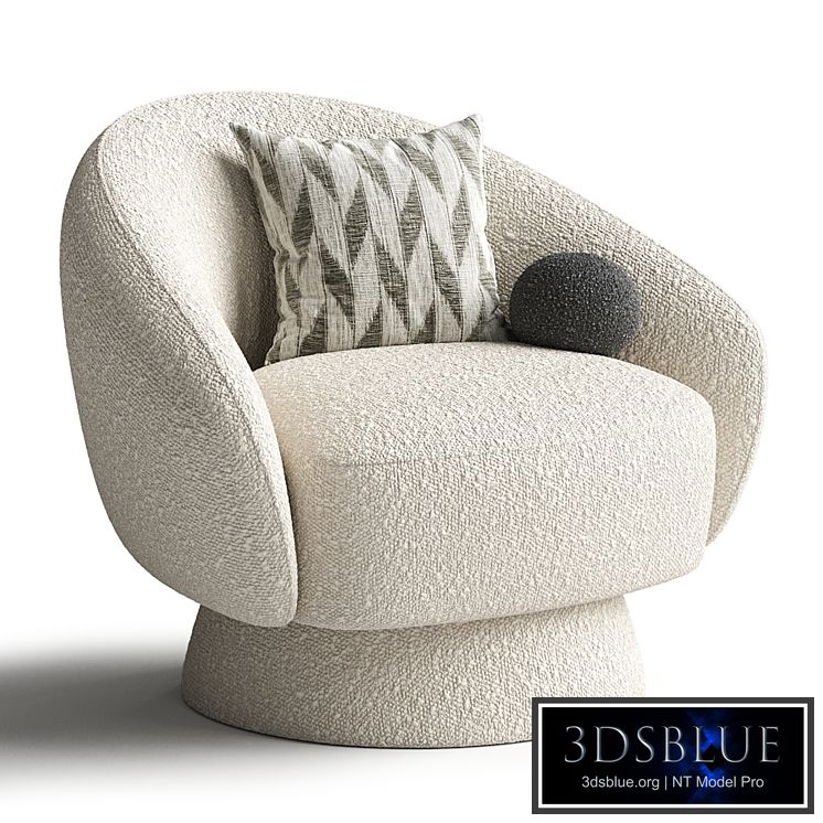 Sillon en tejido boucle Ted