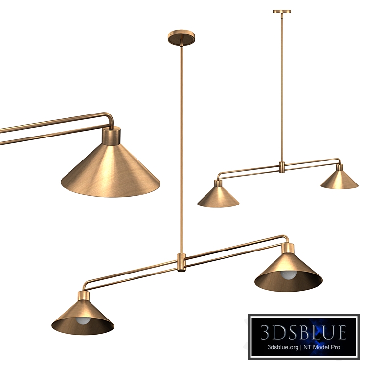 Andre Brass 2-Light Pendant