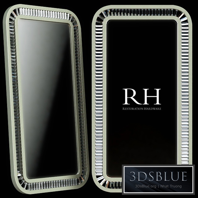 Restoration Hardware Lombard Prism Leaner Mirror