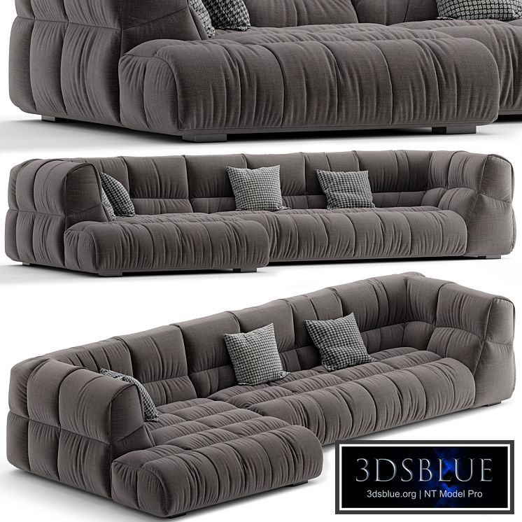 Modern Gray L-Shape Sectional sofa