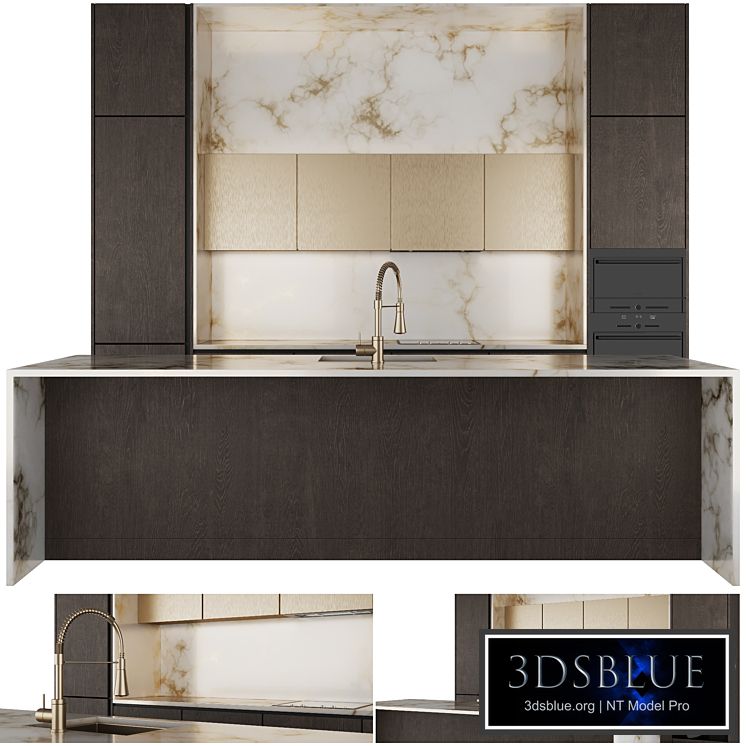 Modern kitchen with island 2