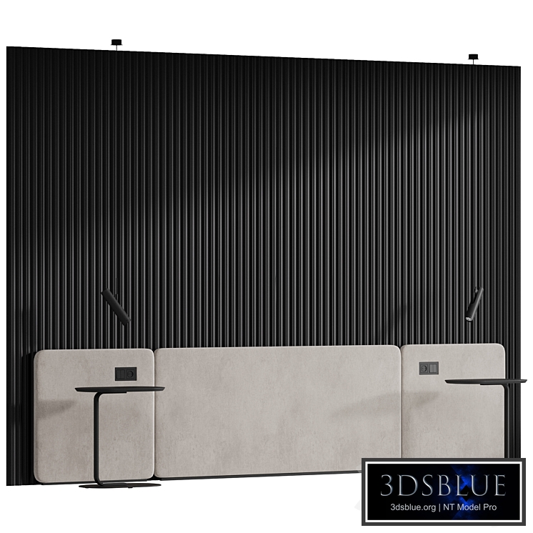Wall composition. Headboard set