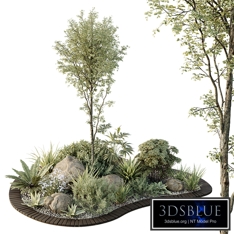 HQ Tree and bush garden box outdoor VOL 08