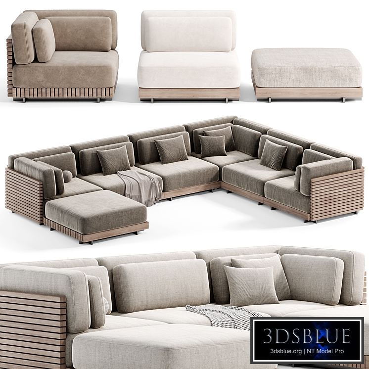 The Caicos Outdoor Sofa 02 by design-milk, Modular sofa