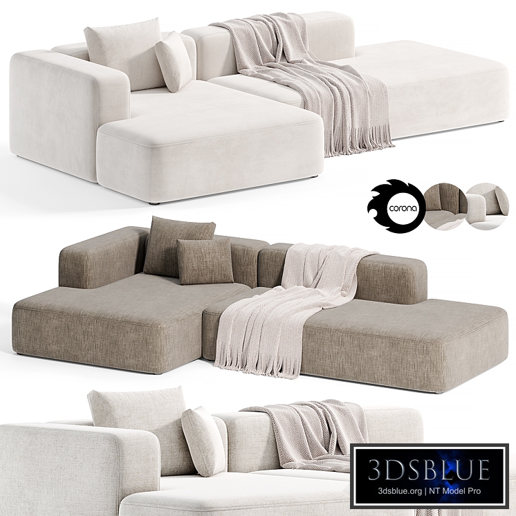 Stone Modular Sofa 2 by Tamamm