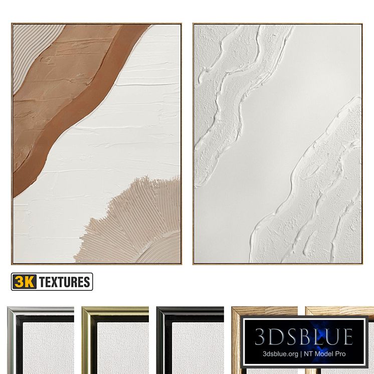 Plaster Two Photo Frame D-544
