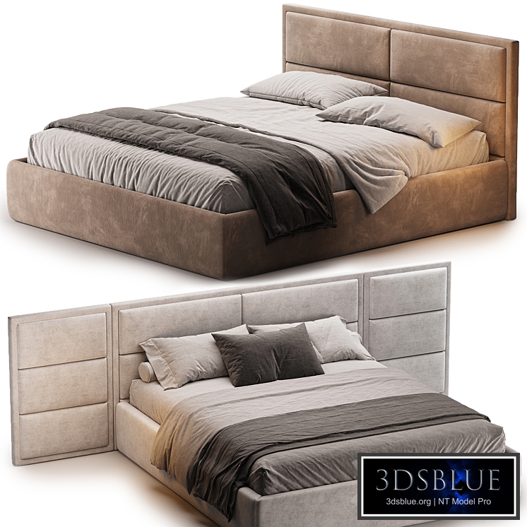 Bed MILA velor Alkantara