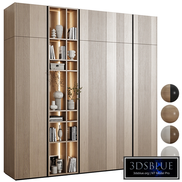 Modular wardrobe in a modern minimalist style 90