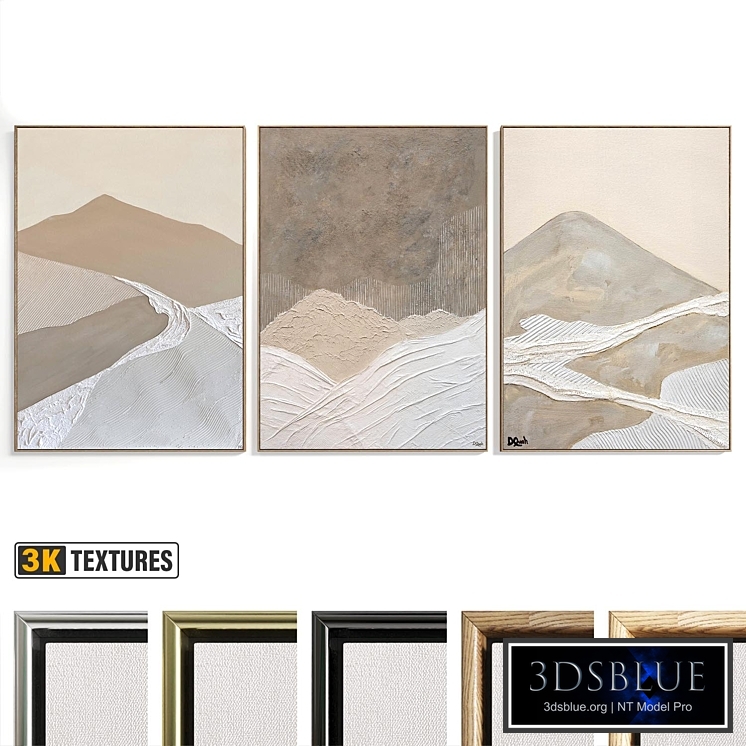 Abstract Painting Set of 3 pieces - No 55