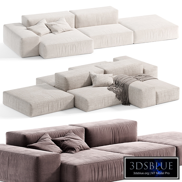 Extrasoft Living Modular Sofa by Italini, Modular sofa