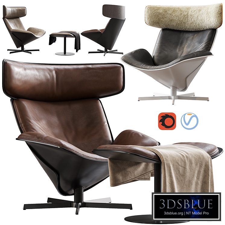 Armchair Almora by b&b italia