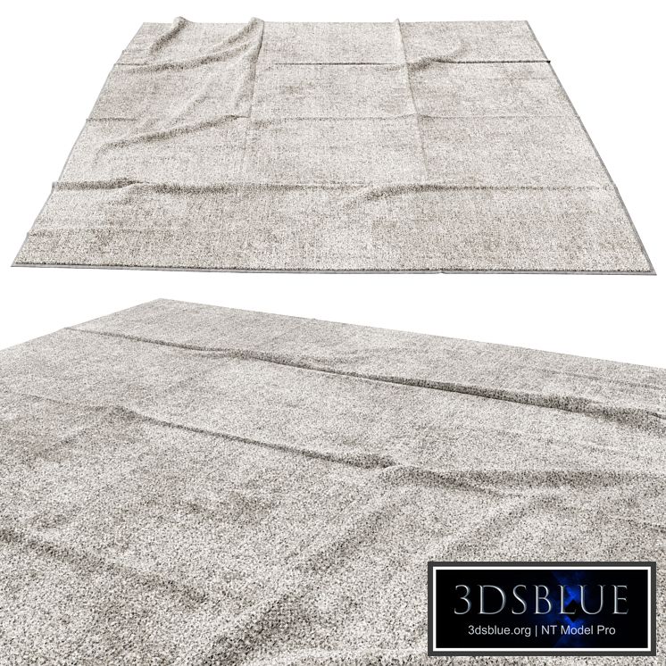Square rug with folds 2