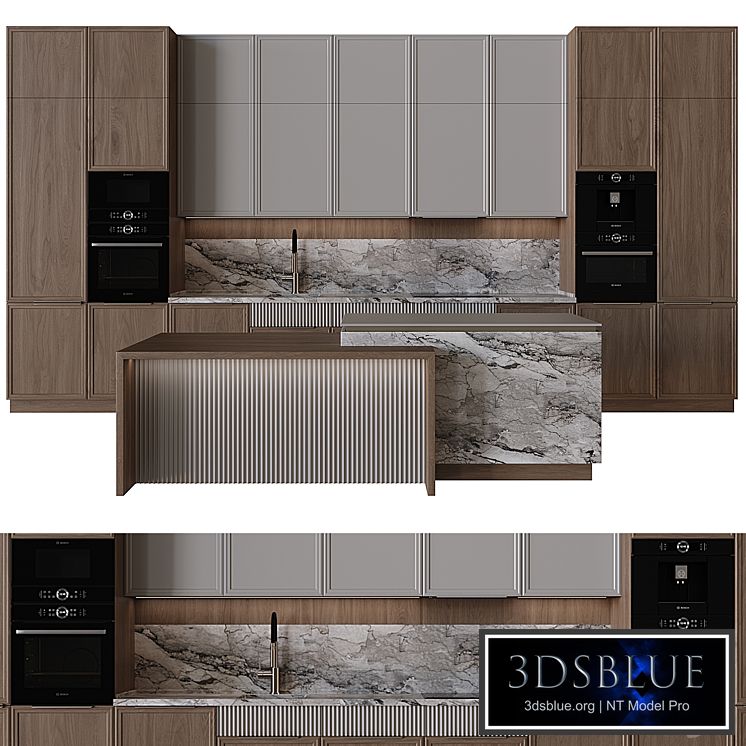 Kitchen in neoclassical style 48