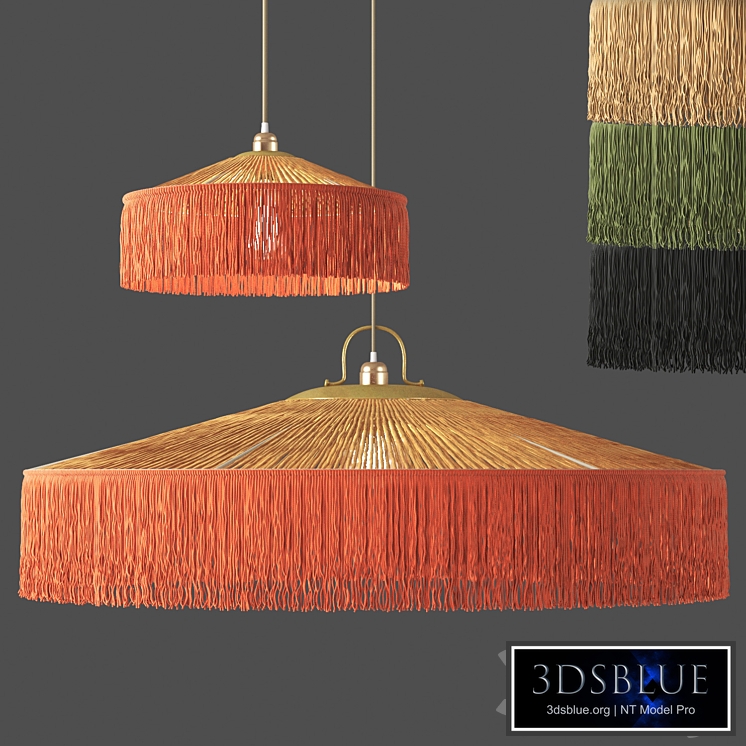 Fringe Parasol Pendants