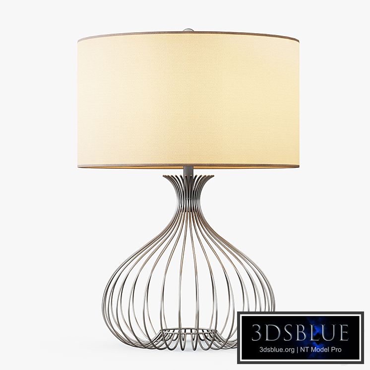 Nickel Wire Table Lamp