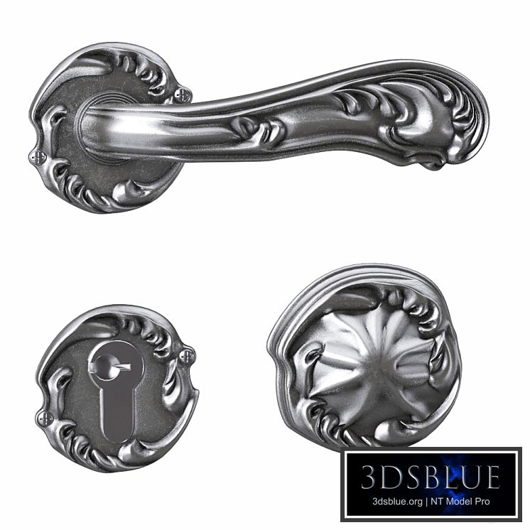 Classic Door Handle in silver