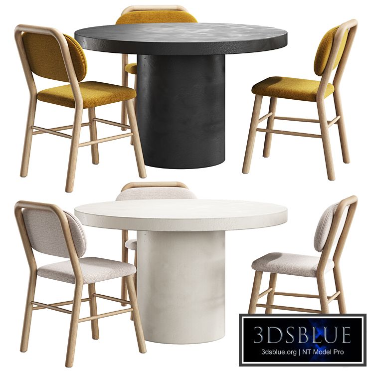 Table with chairs HELDA by KAVE HOME