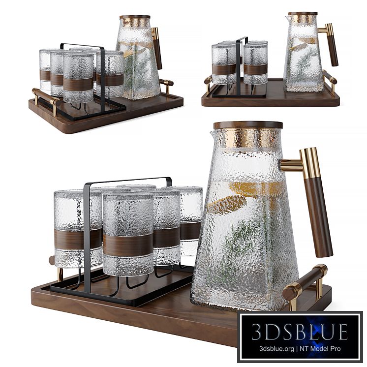 Glass Decanter Set 3