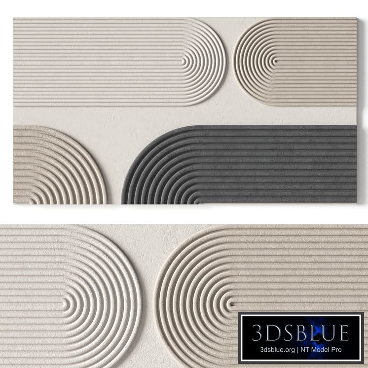 Relief artwork 41 - 3d art wall decor - Panel