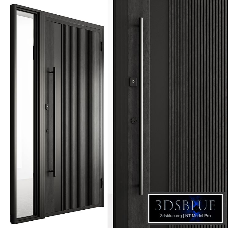 Wooden Front Door - Set 91