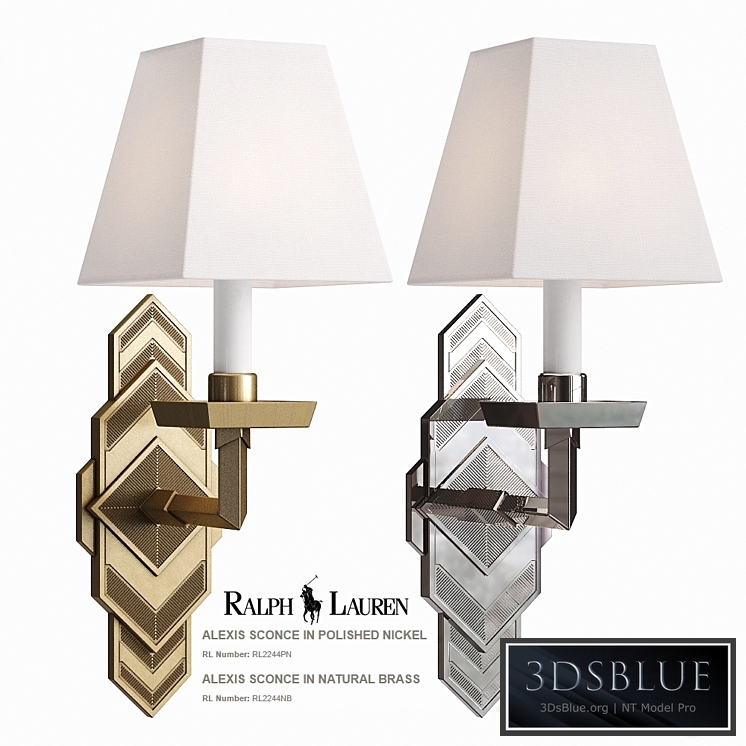 Ralph Lauren Alexis Sconce RL2244PN RL2244NB