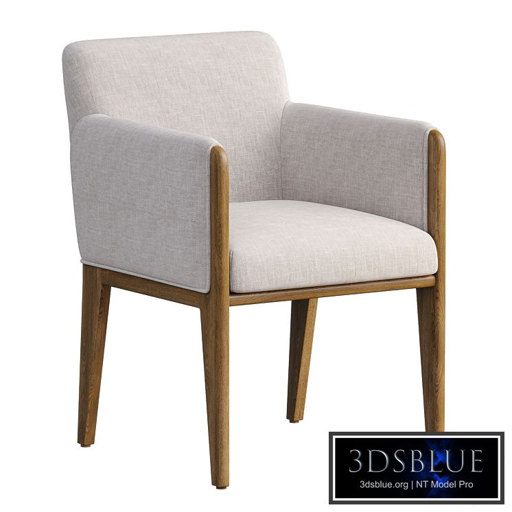 Casa Viva Ivory White Upholstered Dining Armchair