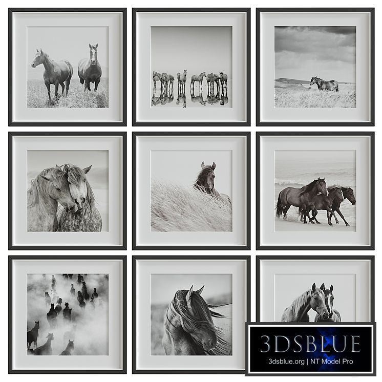 Decorative set of art paintings #86