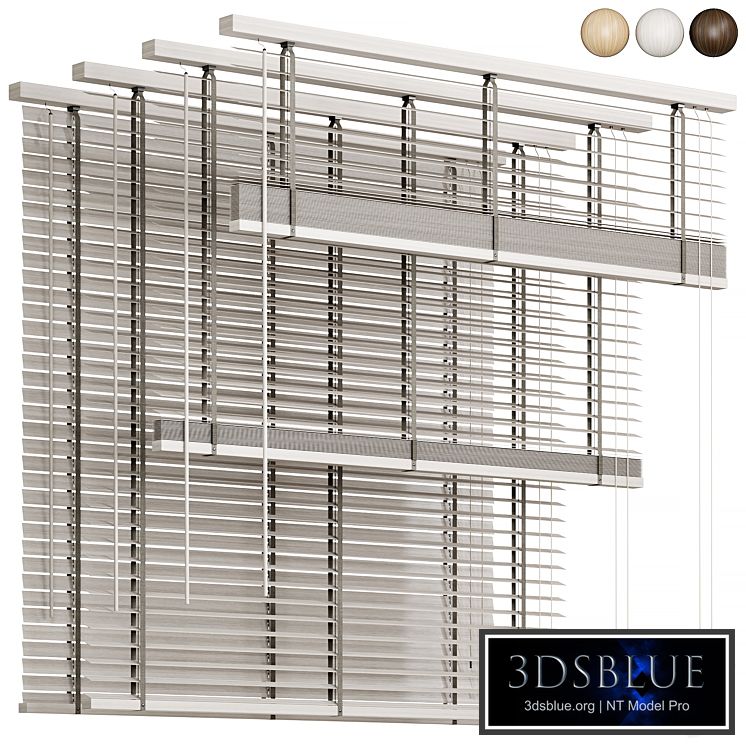 Wooden blinds 03, Folding wooden blinds