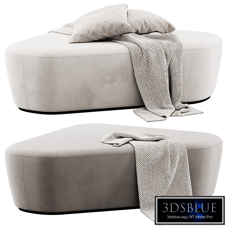 Triangular pouf Radar by Frezza