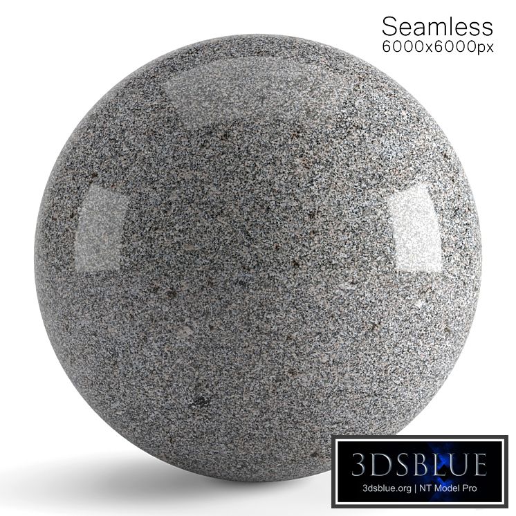 Seamless gray granite material. 2 pcs