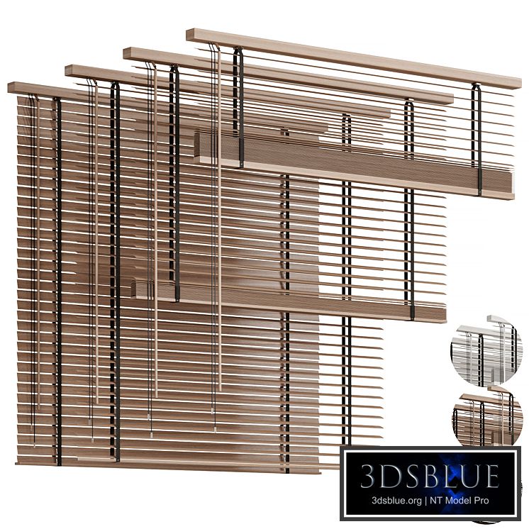 Wooden blinds 04, Folding wooden blinds