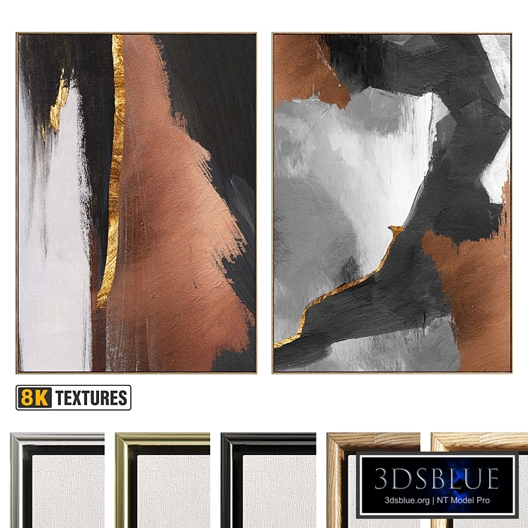 Plaster Two Photo Frame D-555