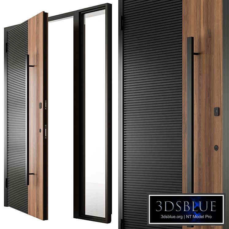 Wooden Front Door - Set 93