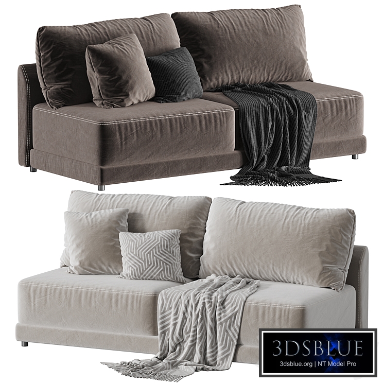 Gather Deep Armless Loveseat