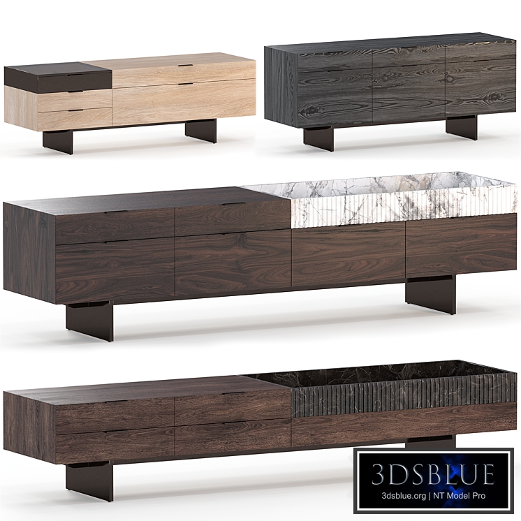 Series of bollards by Minotti, Superblocks collection