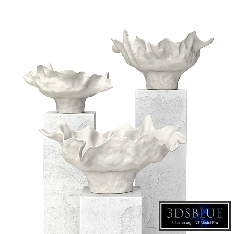 Meteor Bowl Ivory Vase