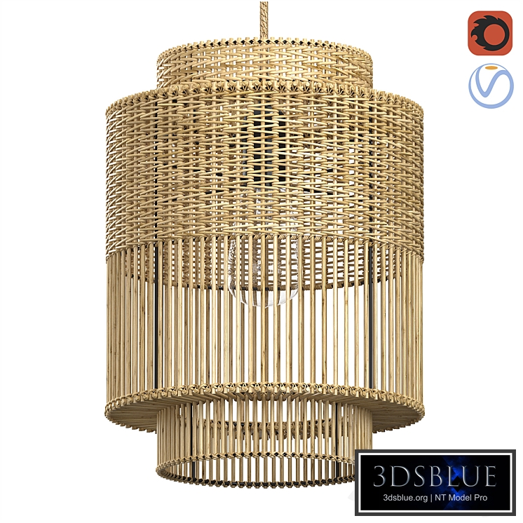 The Colonial Pendant Bamboo lamp Bazar Bizar