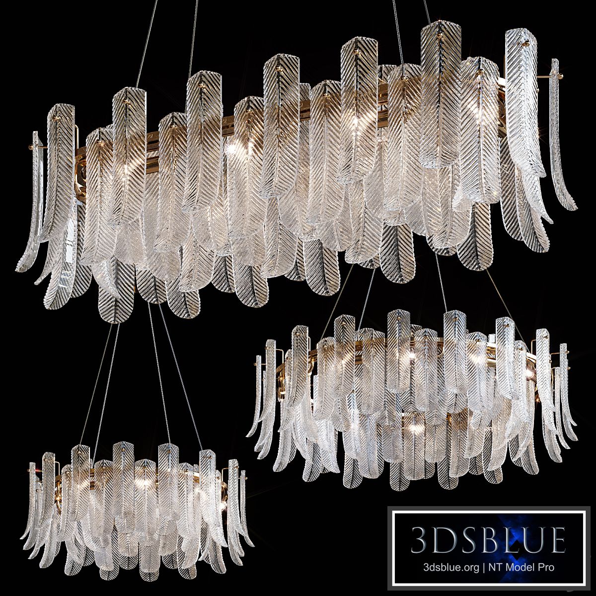 Hanging chandeliers SELVAR by Lampatron