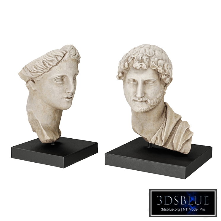 Greek busts set